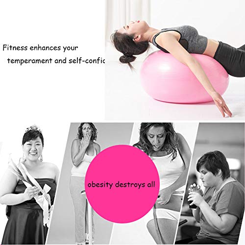 Pelota De Ejercicio(21.6 En-21.5 En),Extra Gruesa Fitball Pelota De Yoga,Anti Explosión Estabilizador Silla Balance Ball Para Fitness,Guía De Entrenamiento Y Bomba Incluidas-Rosa Diámetro 29.5 in Pelota De Ejercicio(21.6 En-21.5 En),Extra Gruesa Fitball Pelota De Yoga,Anti Explosión Estabilizador Silla Balance Ball Para Fitness,Guía De Entrenamiento Y Bomba Incluidas-Rosa Diámetro 29.5 in