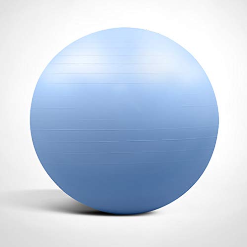 Pelota de Ejercicios - Bola de Yoga Anti-ráfaga Extra Gruesa de 55 cm con Bomba de Mano - Bola de Gimnasia para Fitness, Pilates, Embarazo, Trabajo - múltiples Colores,Azul