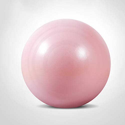 Pelota de Ejercicios - Bola de Yoga Anti-ráfaga Extra Gruesa de 75 cm con Bomba de Mano - Bola de Gimnasia para Fitness, Pilates, Embarazo, Trabajo - múltiples Colores,Rosado