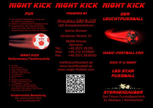 ¡pelota de futbol con luz NIGHT KICK LED STAR - el regalo de final de fútbol para jóvenes y adultos! Con esta bola de Campeones es su jefe! ¡pelota de futbol con luz NIGHT KICK LED STAR - el regalo de final de fútbol para jóvenes y adultos! Con esta bola de Campeones es su jefe!