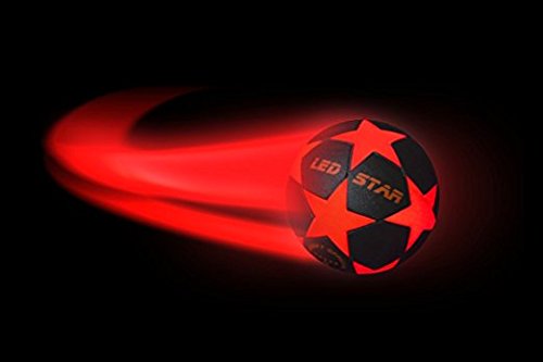 ¡pelota de futbol con luz NIGHT KICK LED STAR - el regalo de final de fútbol para jóvenes y adultos! Con esta bola de Campeones es su jefe!