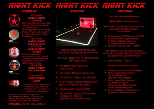 ¡pelota de futbol con luz NIGHT KICK LED STAR - el regalo de final de fútbol para jóvenes y adultos! Con esta bola de Campeones es su jefe! ¡pelota de futbol con luz NIGHT KICK LED STAR - el regalo de final de fútbol para jóvenes y adultos! Con esta bola de Campeones es su jefe!