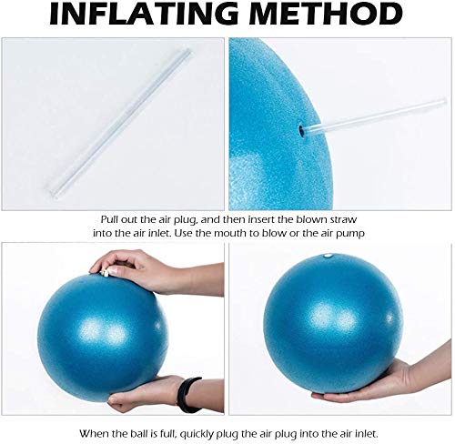 Pelota de Pilates Suave Balones de Ejercicio para Fitness Mini Pelota de Gimnasio de 25 cm, Pilates, Yoga, Entrenamiento básico y Fisioterapia en el hogar, Gimnasio y Oficina