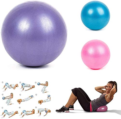 Pelota de Pilates Suave Balones de Ejercicio para Fitness Mini Pelota de Gimnasio de 25 cm, Pilates, Yoga, Entrenamiento básico y Fisioterapia en el hogar, Gimnasio y Oficina