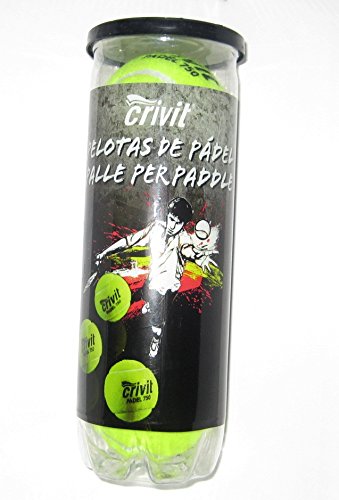 Pelota Padel, Bote con 3 Pelotas, Fieltro Antideslizante, Núcleo de Espuma