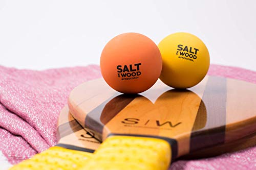 Pelota para frescobol de goma, apta para el juego de Salt on Wood, perfecto para partidos en la playa, amarillo, 4 Bälle Pelota para frescobol de goma, apta para el juego de Salt on Wood, perfecto para partidos en la playa, amarillo, 4 Bälle
