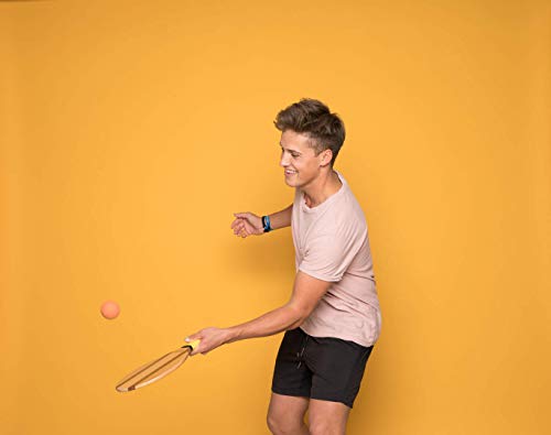 Pelota para frescobol de goma, apta para el juego de Salt on Wood, perfecto para partidos en la playa, amarillo, 4 Bälle Pelota para frescobol de goma, apta para el juego de Salt on Wood, perfecto para partidos en la playa, amarillo, 4 Bälle