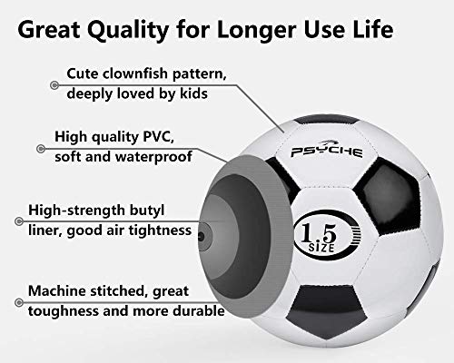 Pelota suave para niños, pelota de fútbol para niños, pelota de juguete ligera al tacto para niños pequeños para entrenamiento de interior y exterior, tamaño 1.5 Pelota suave para niños, pelota de fútbol para niños, pelota de juguete ligera al tacto para niños pequeños para entrenamiento de interior y exterior, tamaño 1.5