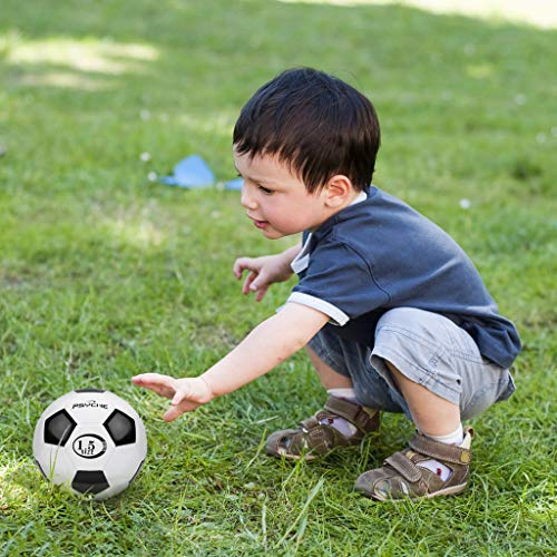 Pelota suave para niños, pelota de fútbol para niños, pelota de juguete ligera al tacto para niños pequeños para entrenamiento de interior y exterior, tamaño 1.5