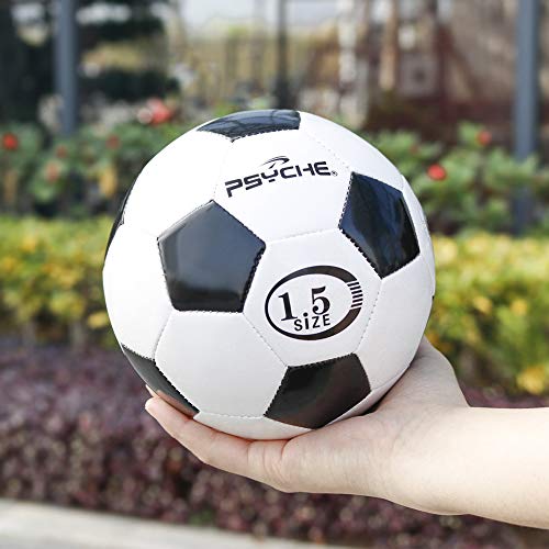 Pelota suave para niños, pelota de fútbol para niños, pelota de juguete ligera al tacto para niños pequeños para entrenamiento de interior y exterior, tamaño 1.5