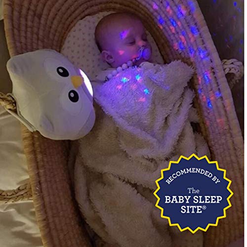 Peluche para Bebé Búho - Máquina de Ruido Blanco – Luz quitamiedos Infantil – Regalo para Bebé Niña - Regalo de Baby Shower - Calmante del Sueño – Regalo para Recién Nacido