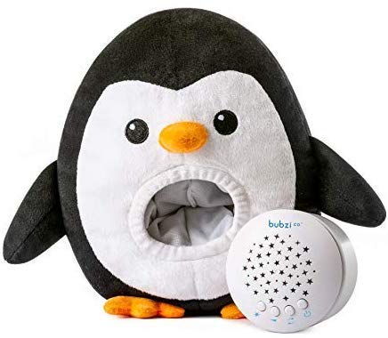 Peluche Para Bebé Pingüino - Máquina de Ruido Blanco – Luz quitamiedos infantil – Regalo para Bebé Niña - Regalo de Baby Shower - Calmante del Sueño – Regalo para Recién Nacido