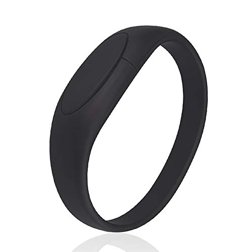 Pen Drive 64GB USB 3.0 Flash Drive de Pulsera Kepmem Silicona Suave Negro Pulsera Memoria USB Almacenamiento de Datos Externo Regalo