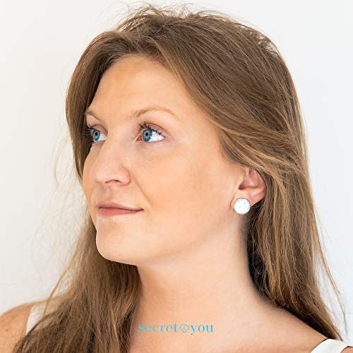Pendientes de Mujer de Perlas Cultivadas de Agua Dulce tipo Moneda SECRET & YOU - Plata de ley de 925 milésimas - Disponibles en 11-12 mm,12-13 mm y 13-14 mm Pendientes de Mujer de Perlas Cultivadas de Agua Dulce tipo Moneda SECRET & YOU - Plata de ley de 925 milésimas - Disponibles en 11-12 mm,12-13 mm y 13-14 mm
