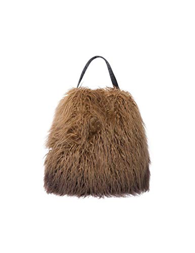 Pepe Jeans Bolso Marrón de Peluche Para Mujer 0 marrón