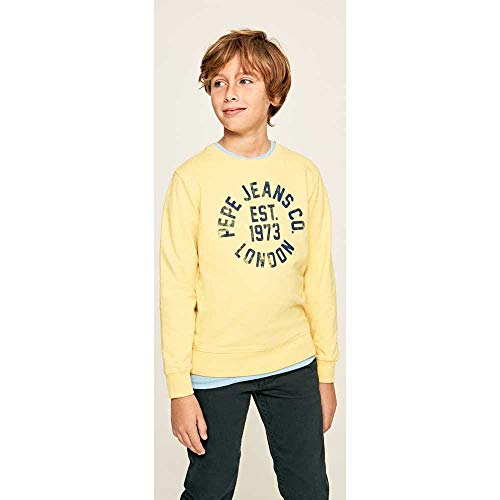 Pepe Jeans Caden Sudadera, Amarillo (Solar 065), 12-13 años (Talla del Fabricante: 12) para Niños