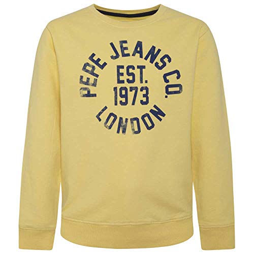 Pepe Jeans Caden Sudadera, Amarillo (Solar 065), 12-13 años (Talla del Fabricante: 12) para Niños