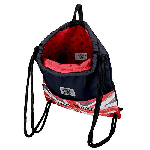 Pepe Jeans Calvin - Mochila Saco, Multicolor, 44 cm Pepe Jeans Calvin - Mochila Saco, Multicolor, 44 cm