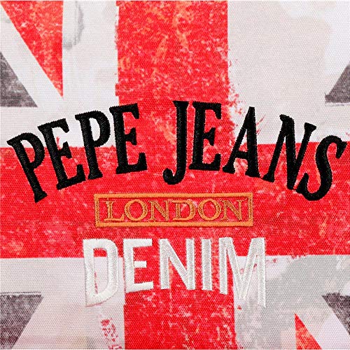 Pepe Jeans Calvin - Mochila Saco, Multicolor, 44 cm
