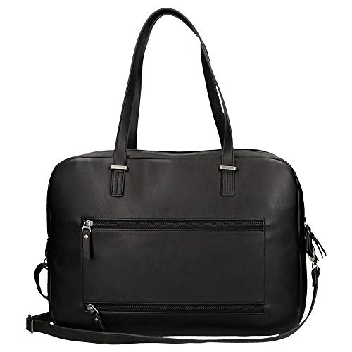 Pepe Jeans Daphne, Maletín Portaordenador, 41 cm, 10.7 liters, Negro Pepe Jeans Daphne, Maletín Portaordenador, 41 cm, 10.7 liters, Negro