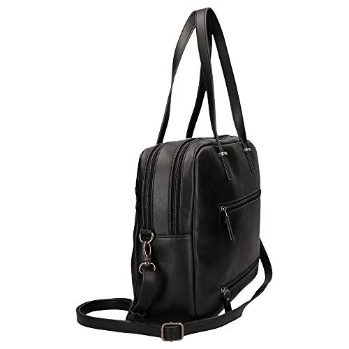 Pepe Jeans Daphne, Maletín Portaordenador, 41 cm, 10.7 liters, Negro