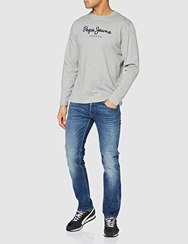 Pepe Jeans Eggo Long PM501321 Top de manga larga, Gris (Grey Marl 933), Small para Hombre