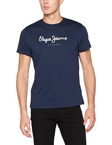 Pepe Jeans Eggo PM500465 Camiseta, Azul (Navy 595), 2X-Large para Hombre