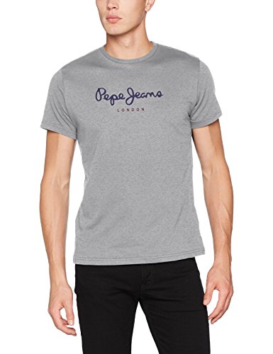 Pepe Jeans Eggo PM500465 Camiseta, Gris (Grey Marl 933), Large para Hombre