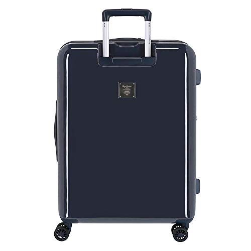 Pepe Jeans emi Juego de Maletas Azul 55/70 cms Rígida ABS Cierre TSA 119.5L 4 Ruedas Equipaje de Mano