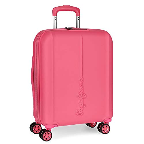 Pepe Jeans Glasgow Maleta de cabina Rosa 40x55x20 cms Rígida ABS Cierre TSA 37L 3,2Kgs 4 Ruedas dobles Extensible Equipaje de Mano Pepe Jeans Glasgow Maleta de cabina Rosa 40x55x20 cms Rígida ABS Cierre TSA 37L 3,2Kgs 4 Ruedas dobles Extensible Equipaje de Mano