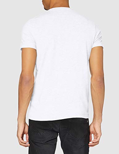 Pepe Jeans Original Basic S/S PM503835 Camiseta, Blanco (White 800), Large para Hombre Pepe Jeans Original Basic S/S PM503835 Camiseta, Blanco (White 800), Large para Hombre