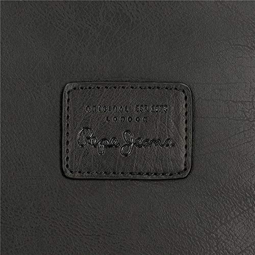 Pepe Jeans Vegan Bandolera Mediana Negro 17x22x6 cms Piel sintética Pepe Jeans Vegan Bandolera Mediana Negro 17x22x6 cms Piel sintética
