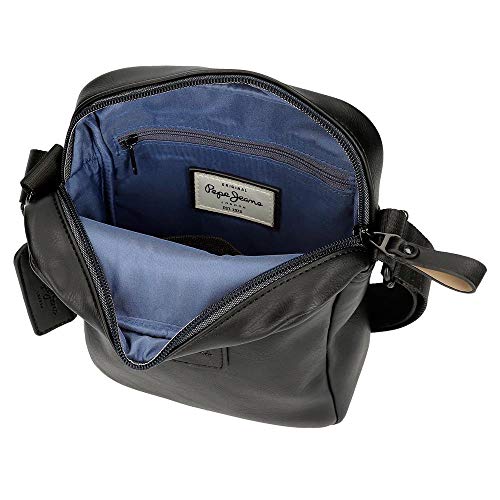 Pepe Jeans Vegan Bandolera Mediana Negro 17x22x6 cms Piel sintética Pepe Jeans Vegan Bandolera Mediana Negro 17x22x6 cms Piel sintética