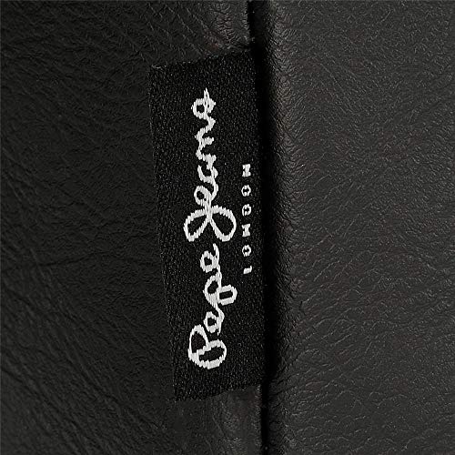 Pepe Jeans Vegan Bandolera Mediana Negro 17x22x6 cms Piel sintética