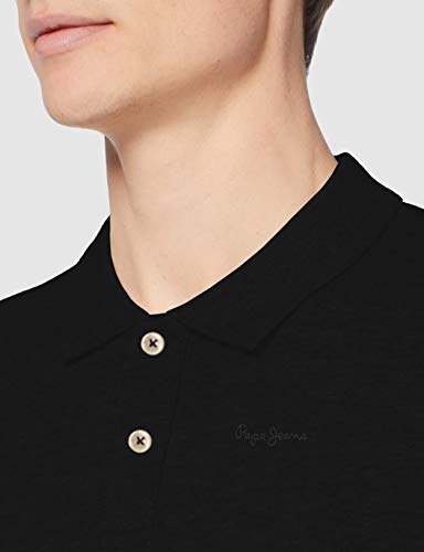 Pepe Jeans Vincent Polo, Negro (Black 999), X-Large para Hombre