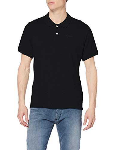 Pepe Jeans Vincent Polo, Negro (Black 999), X-Large para Hombre