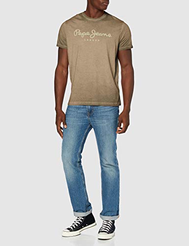 Pepe Jeans West Sir Camiseta, Marrón (876 Brown), Small para Hombre