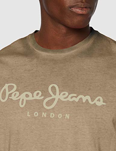 Pepe Jeans West Sir Camiseta, Marrón (876 Brown), Small para Hombre