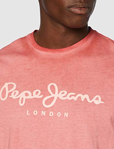 Pepe Jeans West Sir Camiseta, Rosa (Russet 270), Large para Hombre