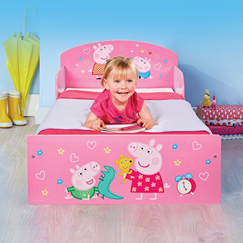 Peppa Pig Hello Home Cama Infantil, Madera, Rosa, 42.50x77.00x143.00 cm