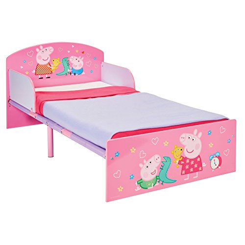 Peppa Pig Hello Home Cama Infantil, Madera, Rosa, 42.50x77.00x143.00 cm