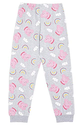 Peppa Pig Pijama para Niñas, Pijama Unicornio Niña de Manga Larga con Algodón Suave, Ropa Bebe Niña de Invierno Regalo Pepa Pig para Niños, Set de 2 Piezas Rosa (4/5 años)