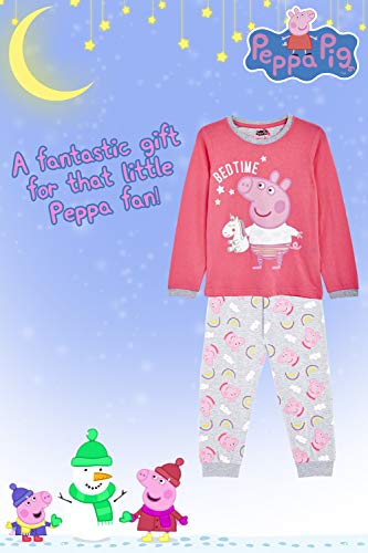 Peppa Pig Pijama para Niñas, Pijama Unicornio Niña de Manga Larga con Algodón Suave, Ropa Bebe Niña de Invierno Regalo Pepa Pig para Niños, Set de 2 Piezas Rosa (4/5 años) Peppa Pig Pijama para Niñas, Pijama Unicornio Niña de Manga Larga con Algodón Suave, Ropa Bebe Niña de Invierno Regalo Pepa Pig para Niños, Set de 2 Piezas Rosa (4/5 años)