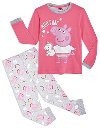 Peppa Pig Pijama para Niñas, Pijama Unicornio Niña de Manga Larga con Algodón Suave, Ropa Bebe Niña de Invierno Regalo Pepa Pig para Niños, Set de 2 Piezas Rosa (4/5 años) Peppa Pig Pijama para Niñas, Pijama Unicornio Niña de Manga Larga con Algodón Suave, Ropa Bebe Niña de Invierno Regalo Pepa Pig para Niños, Set de 2 Piezas Rosa (4/5 años)
