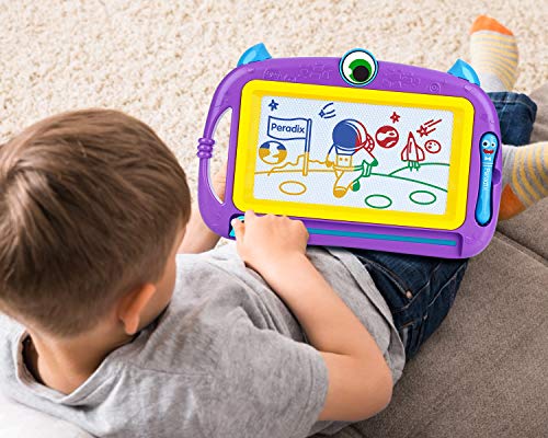 Peradix Pizarra Magnética Infantil, Pizarras Mágicas Colorido con Pluma, Almohadilla Borrable de Escritura y Dibujo, No Tóxico Niños Juguetes Educativos Peradix Pizarra Magnética Infantil, Pizarras Mágicas Colorido con Pluma, Almohadilla Borrable de Escritura y Dibujo, No Tóxico Niños Juguetes Educativos