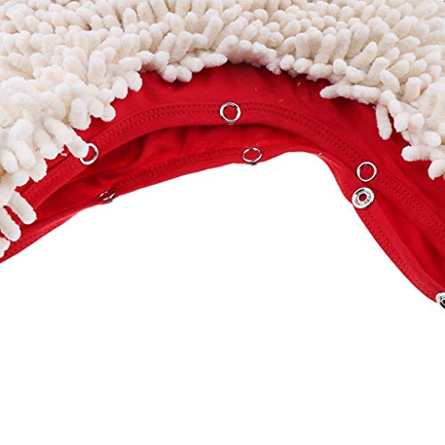 perfeclan Baby Mop Romper Ropa De Gateo De Una Pieza Trajes De Limpieza De Pisos Para Bebés - Rojo + Beige, 85cm perfeclan Baby Mop Romper Ropa De Gateo De Una Pieza Trajes De Limpieza De Pisos Para Bebés - Rojo + Beige, 85cm