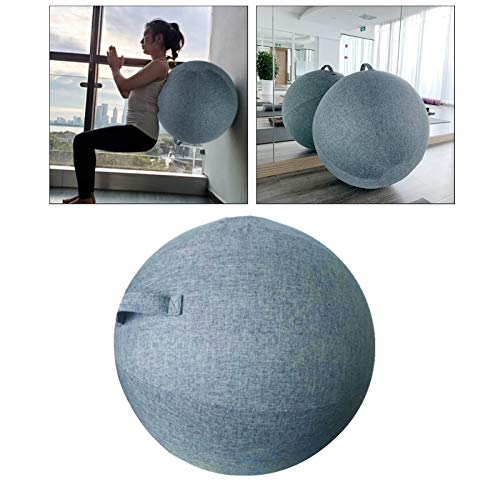 perfeclan Funda para Pelota de Yoga de Calidad, 65 Cm, Pelota de Ejercicio, Protector de Pilates, Envoltura para La Piel - Azul, 65cm