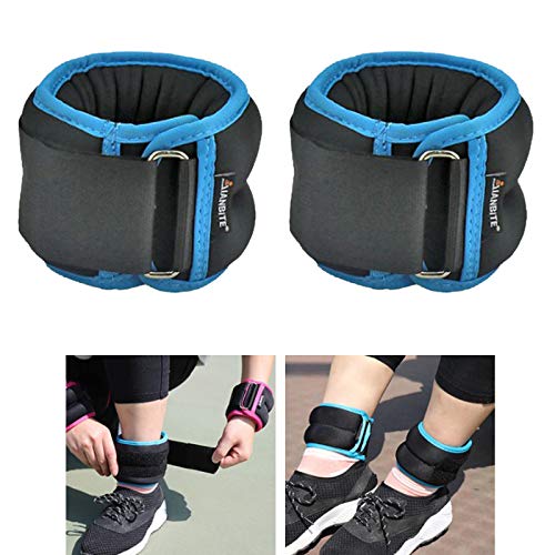 Perfeclan Juego de Pesas Ajustables en los Tobillos, Pesas Suaves en la muñeca del Tobillo par de 1/2/3kg Caminar Corriendo Manos Fuerza Entrenamiento Ejercicio - El Tobillo 1,5 KG