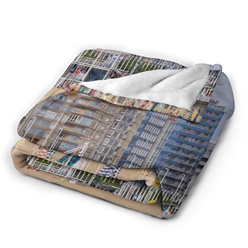 Perfect household goods Manta de forro polar de 127 x 152 cm - Asturias España Gijon Beach Houses Home franela suave cálida manta de felpa para cama/sofá/oficina/camping Perfect household goods Manta de forro polar de 127 x 152 cm - Asturias España Gijon Beach Houses Home franela suave cálida manta de felpa para cama/sofá/oficina/camping
