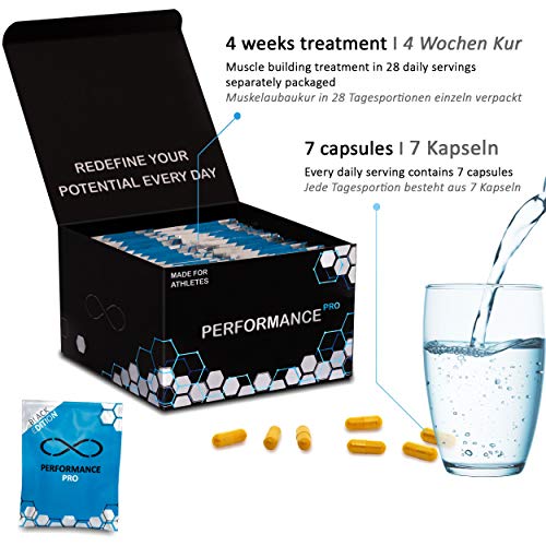 Performance Black Pro - Tratamiento de testosterona y desarrollo muscular con ecdysterona, ZMA+X y DAA | dosis altas | de Infinity X | Testosterona pura por hombres Performance Black Pro - Tratamiento de testosterona y desarrollo muscular con ecdysterona, ZMA+X y DAA | dosis altas | de Infinity X | Testosterona pura por hombres